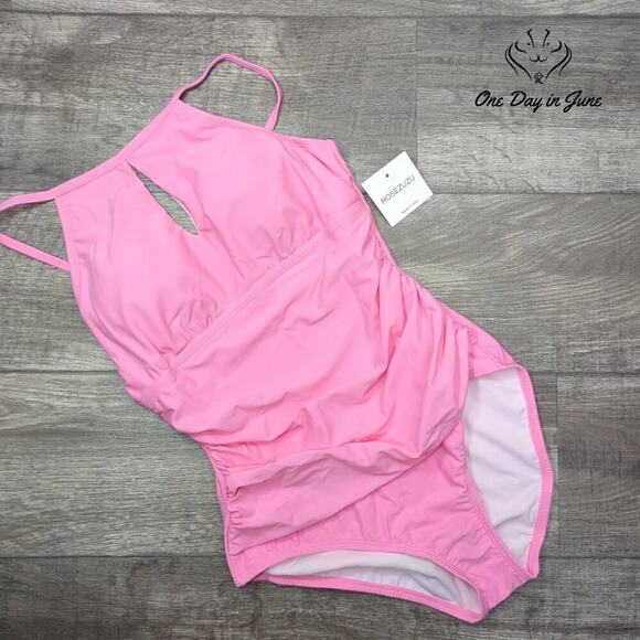 Rosezuzu Keyhole Tummy Control One Piece Swimsuit Size XL - Picture 1 of 5